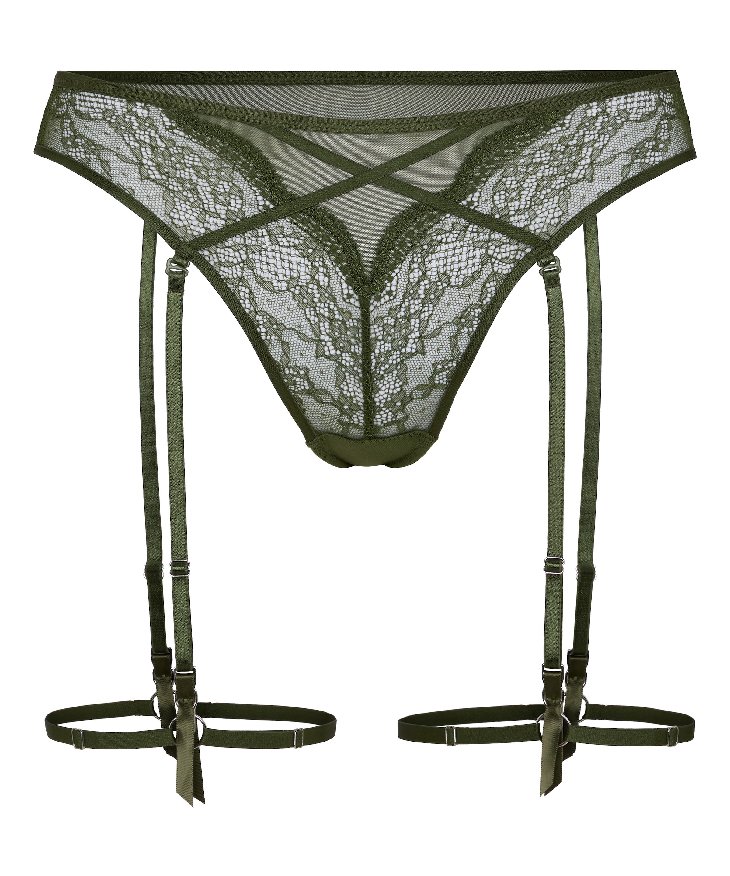 Hunkemöller Thong 'Isabelle' in Dark green, Item view