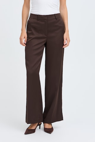 Wide Leg Pantalon à plis 'BYEVIE' b.young en marron : devant