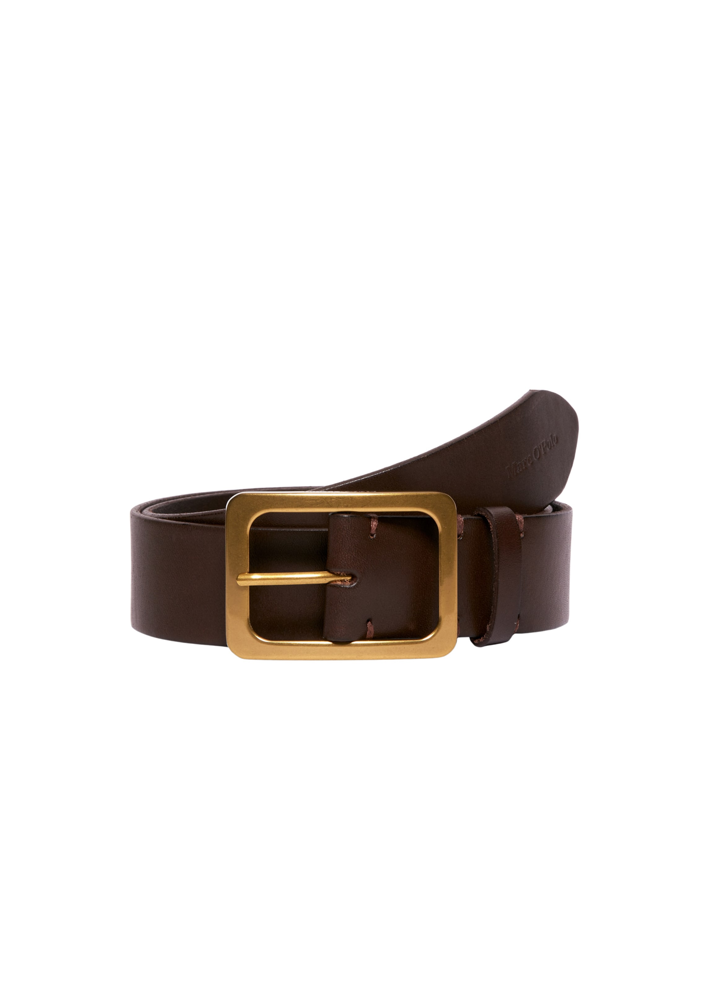 Marc O'Polo Belt in Brown: front