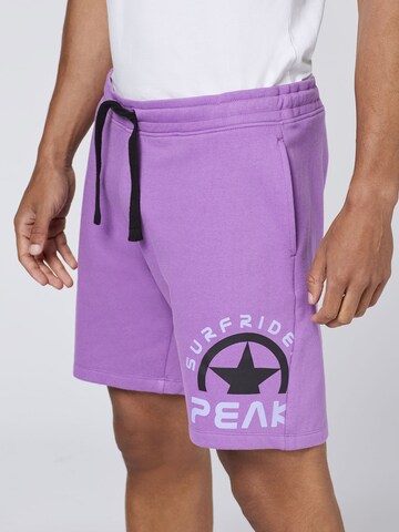 CHIEMSEE Regular Pants in Purple