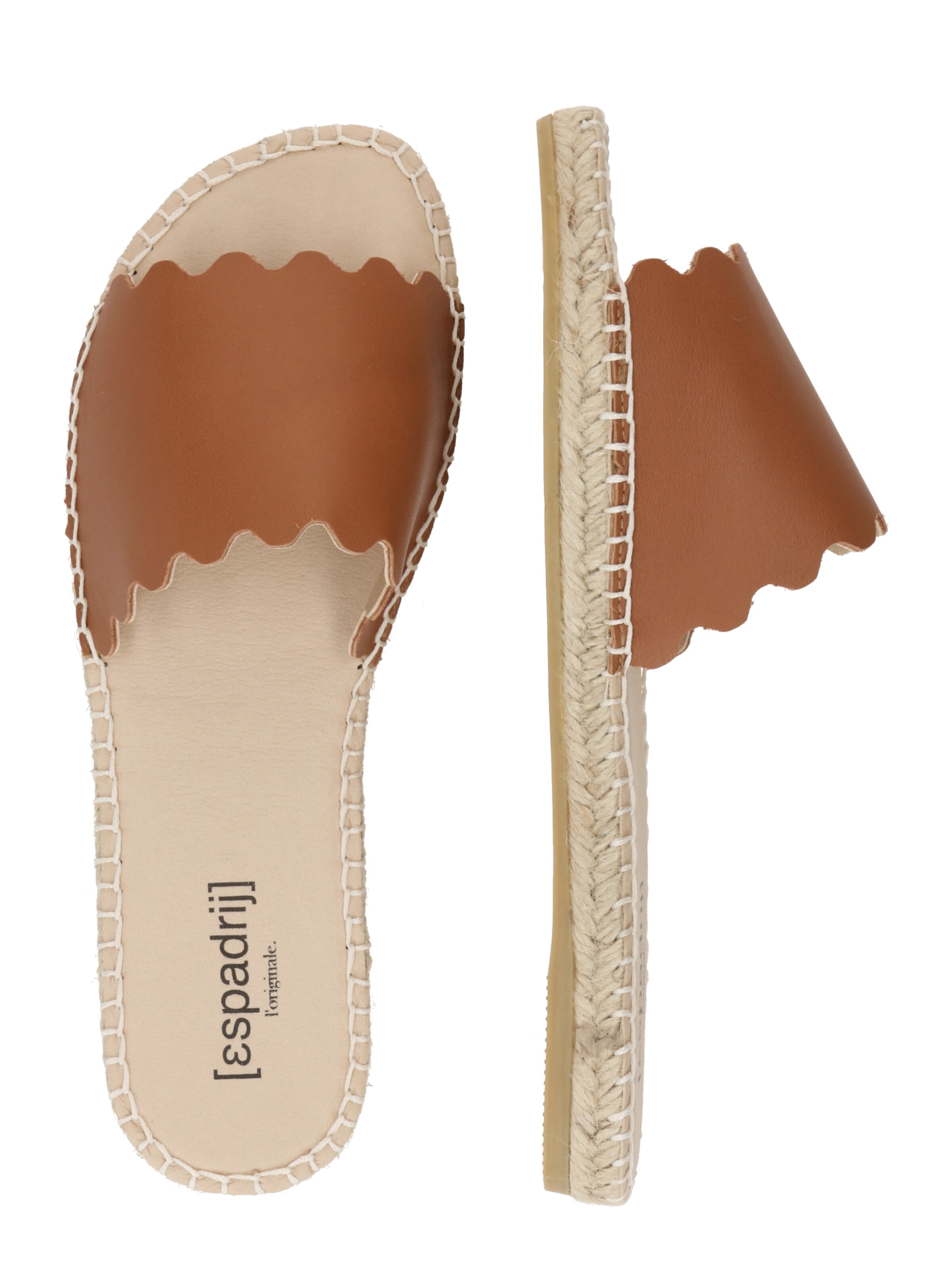 Mule 'LYON PLAGE' espadrij l´originale en marron