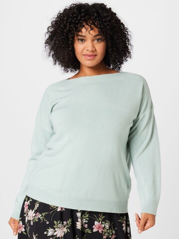ONLY Carmakoma Sweater 'Melina' in Blue: front