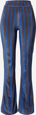 Colourful Rebel Flared Broek in Blauw: voorkant