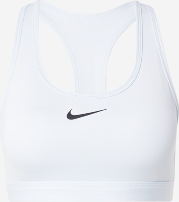 NIKE Sports Bra 'Swoosh' in Blue: front