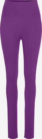 LASCANA Skinny Leggings in Purple: front