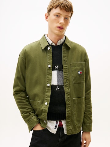 Giacca di mezza stagione 'Essential' di Tommy Jeans in verde: frontale