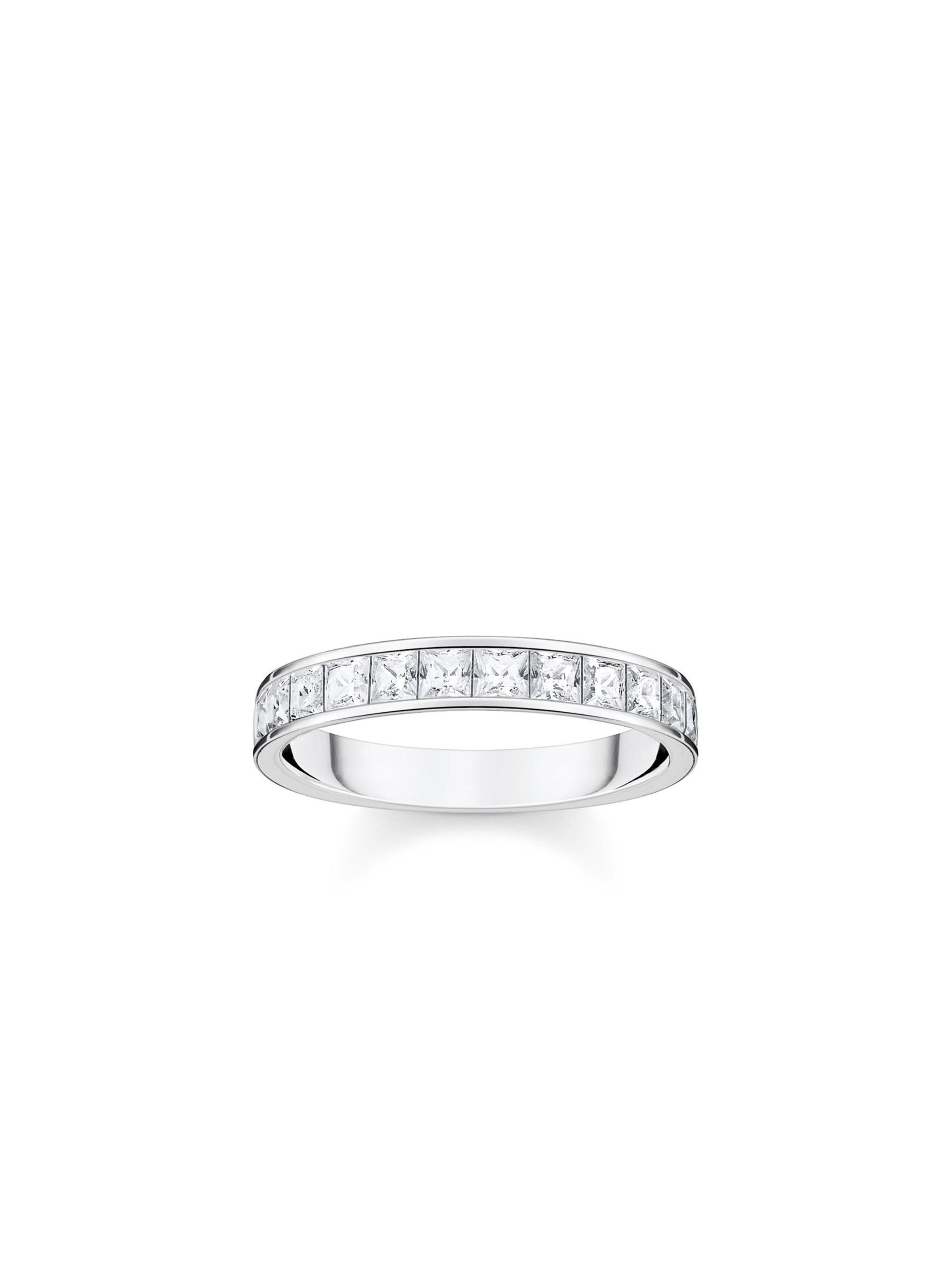 Thomas Sabo Ring‌‌‌‌ in Weiß: Vorderseite