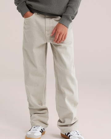 WE Fashion Loosefit Jeans in Beige: Vorderseite