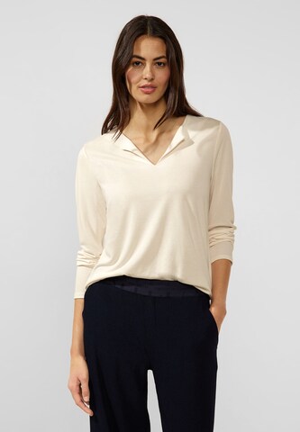 STREET ONE Shirt in Beige: Vorderseite