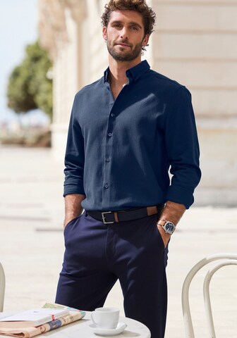 Coupe regular Chemise H.I.S en bleu
