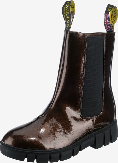 Lynfield Chelsea Boots 'Combat' in dunkelbraun, Produktansicht