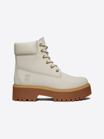 TIMBERLAND Schnürstiefelette in Weiß