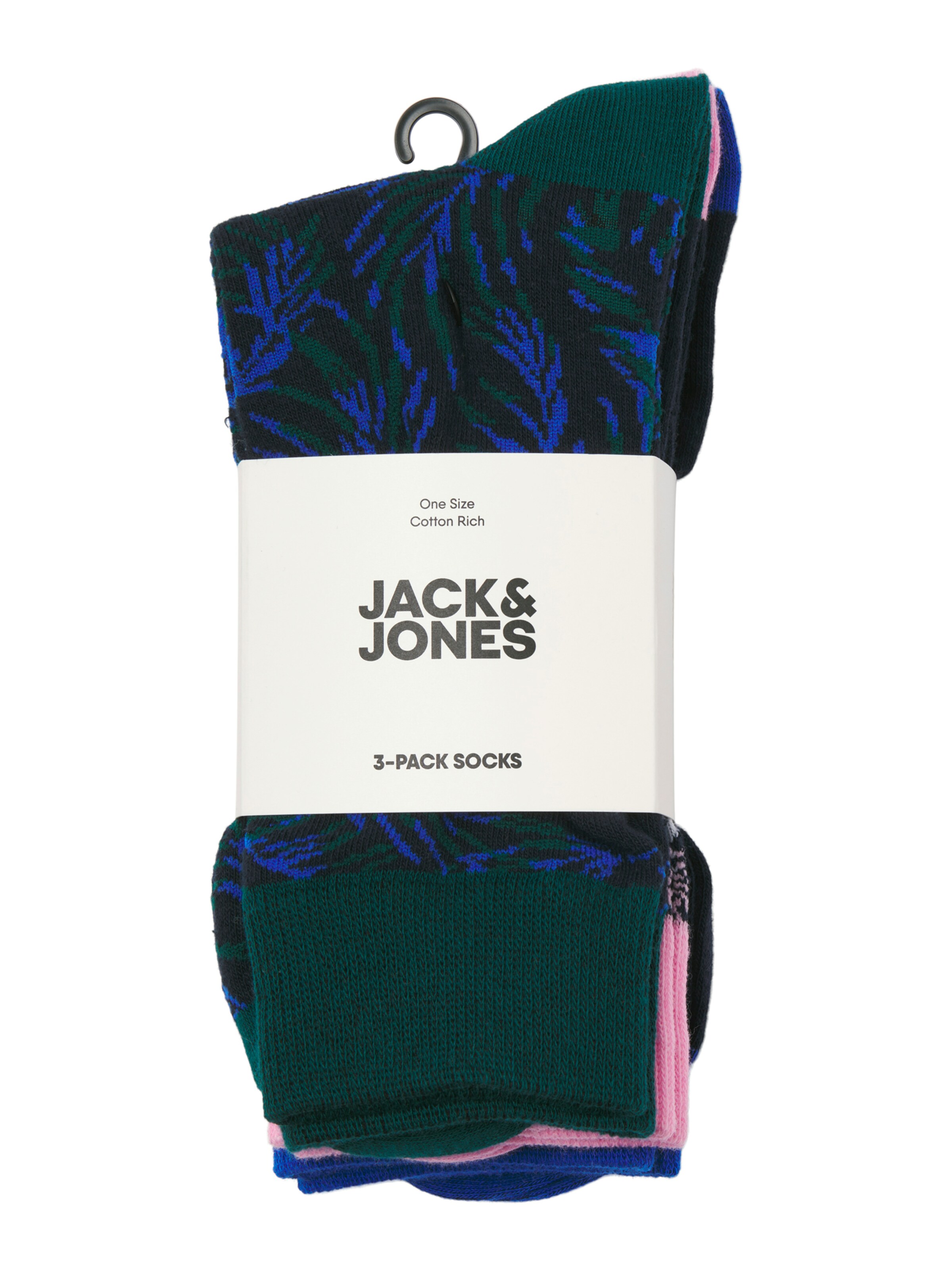 JACK & JONES Κάλτσες 'JACTODD FLOWER' σε μπλε