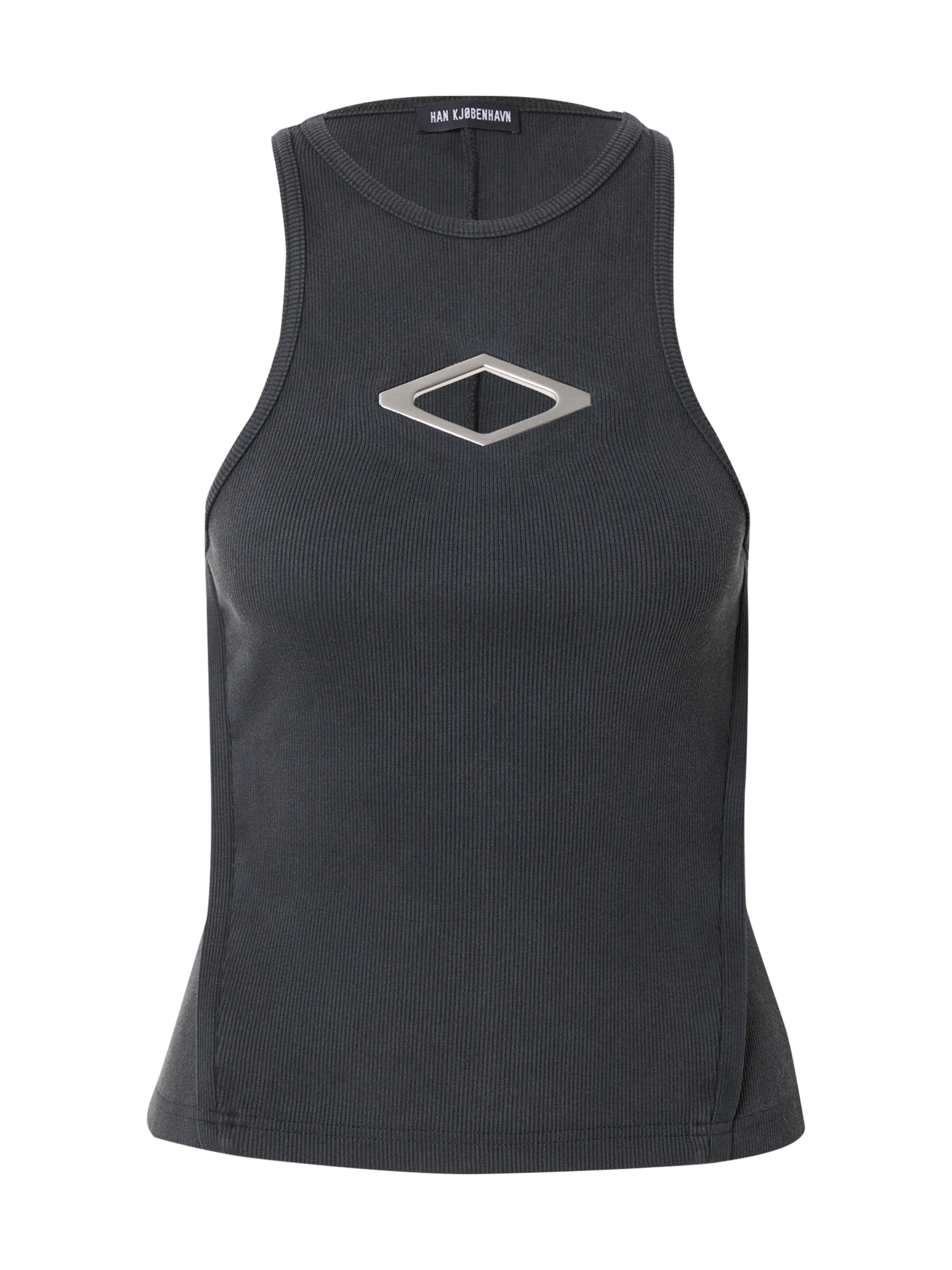 Han Kjøbenhavn Τοπ 'Diamond' σε μαύρο: μπροστά