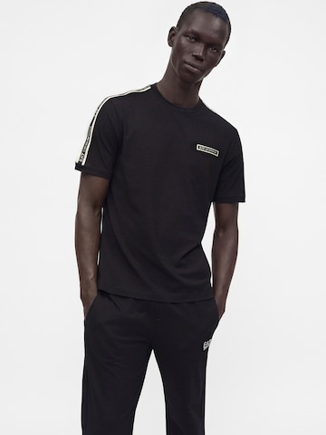 juoda EA7 Emporio Armani Marškinėliai