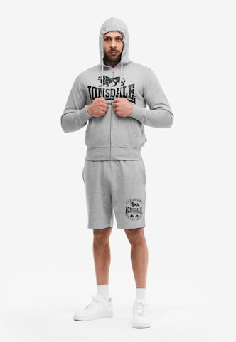 Lonsdale London Ζακέτα φούτερ 'Krafty' σε γκρι