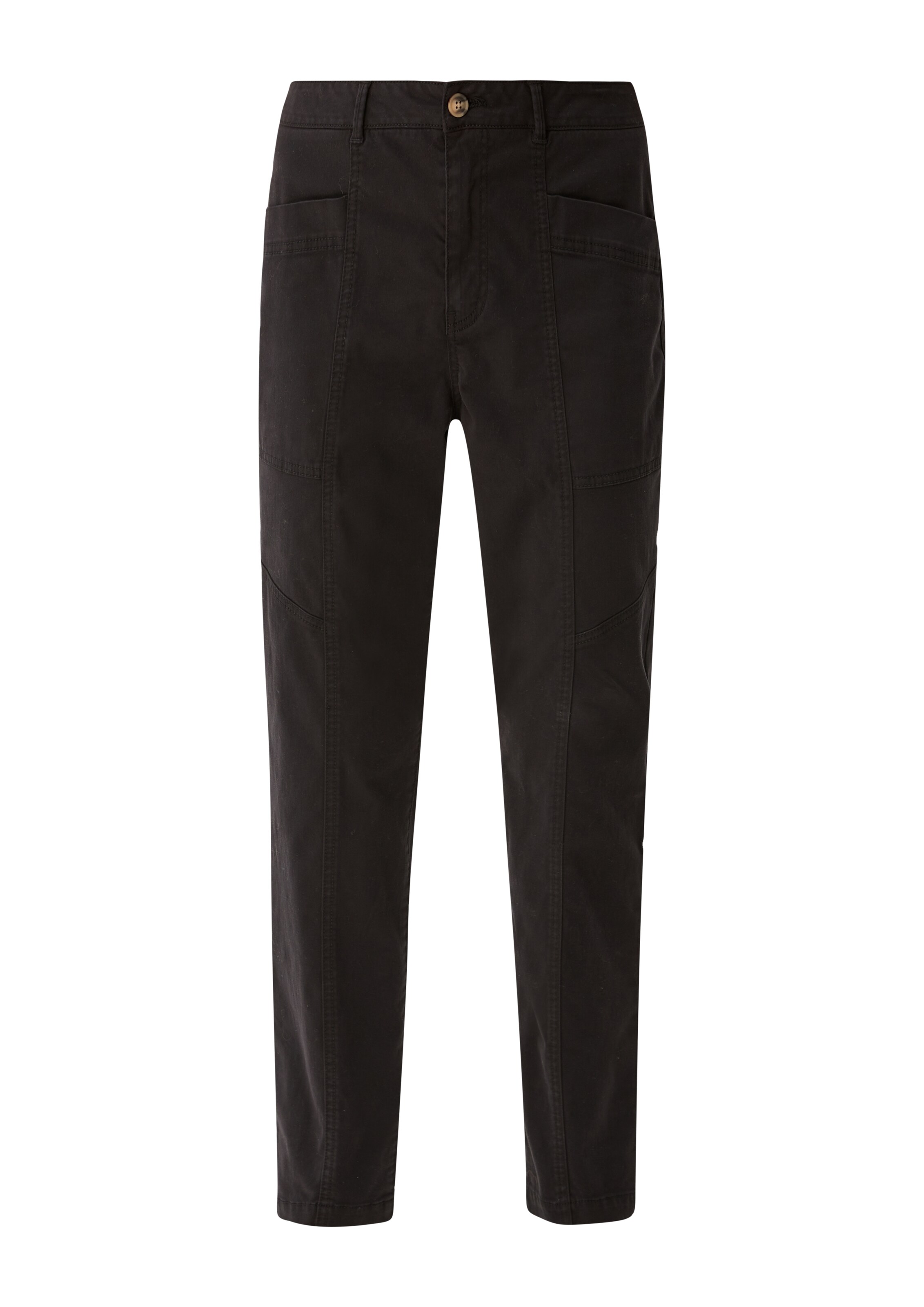 s.Oliver Regular Hose in Schwarz: Vorderseite