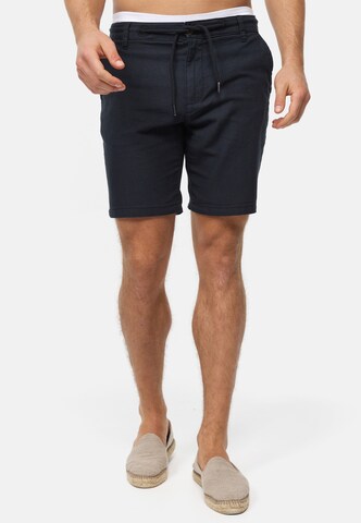 Regular Pantalon INDICODE JEANS en noir : devant