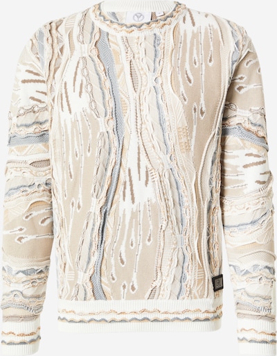 Megztinis iš Carlo Colucci, spalva – smėlio spalva / opalo / ruda / balta, Prekių apžvalga