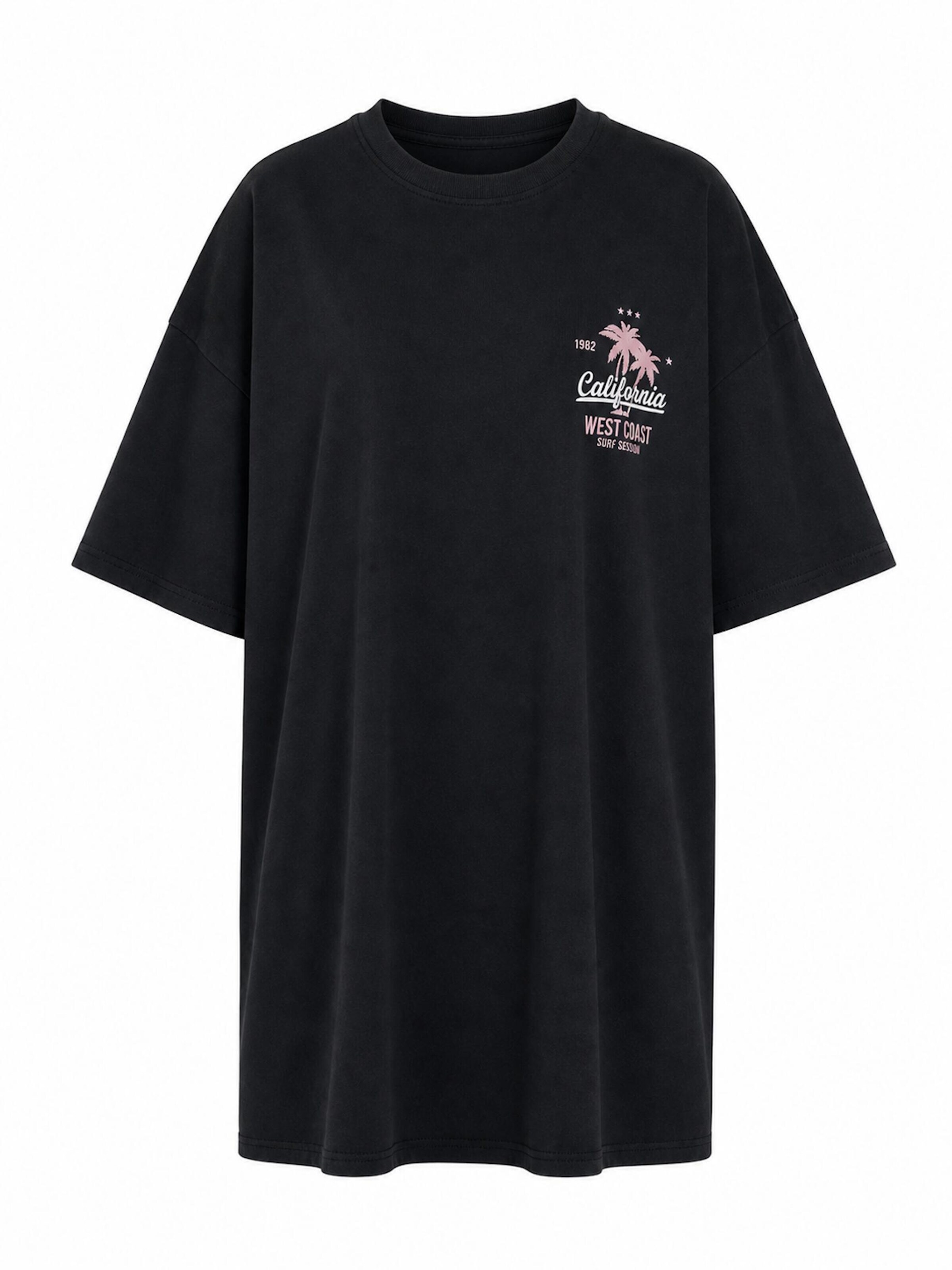 Worldclassca Oversizeshirt 'California'‌‌‌‌‌‌ in Schwarz: Vorderseite