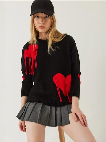 Bianco Lucci - Pullover em preto: frente