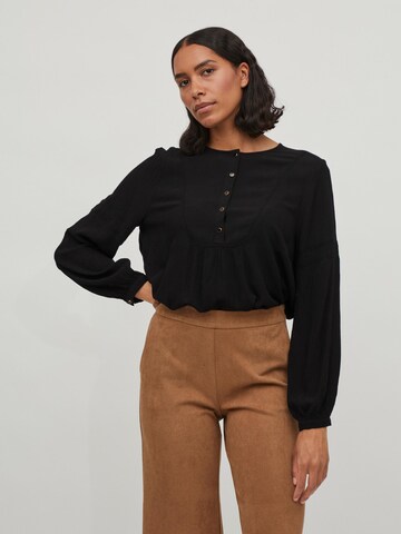 VILA - Blusa 'Theo' en negro: frente