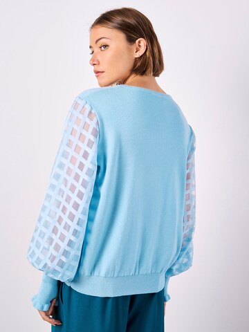 Pull-over ' ' Apricot en bleu