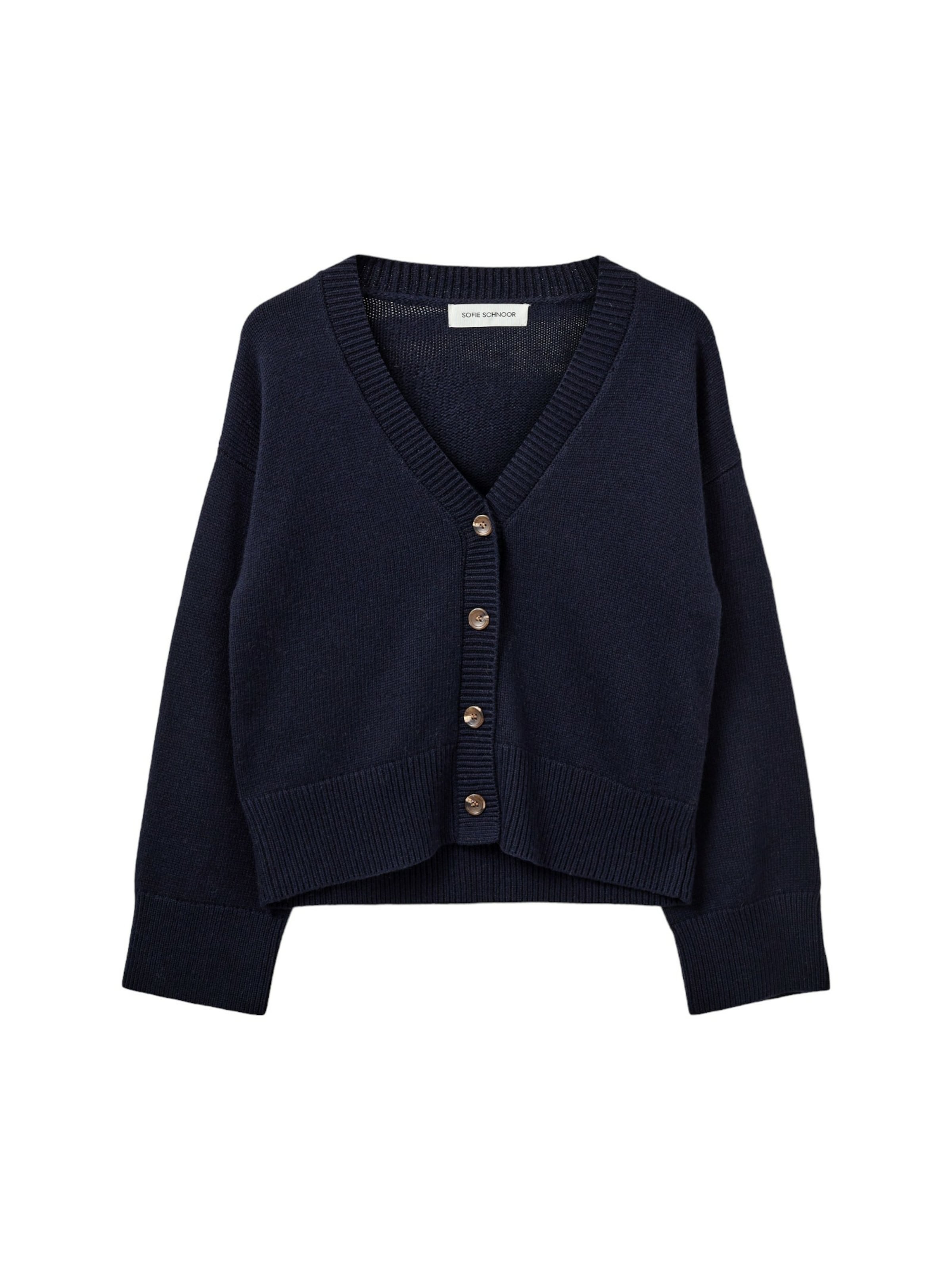 Sofie Schnoor Neuletakki 'Kaja' värissä sininen: etupuoli