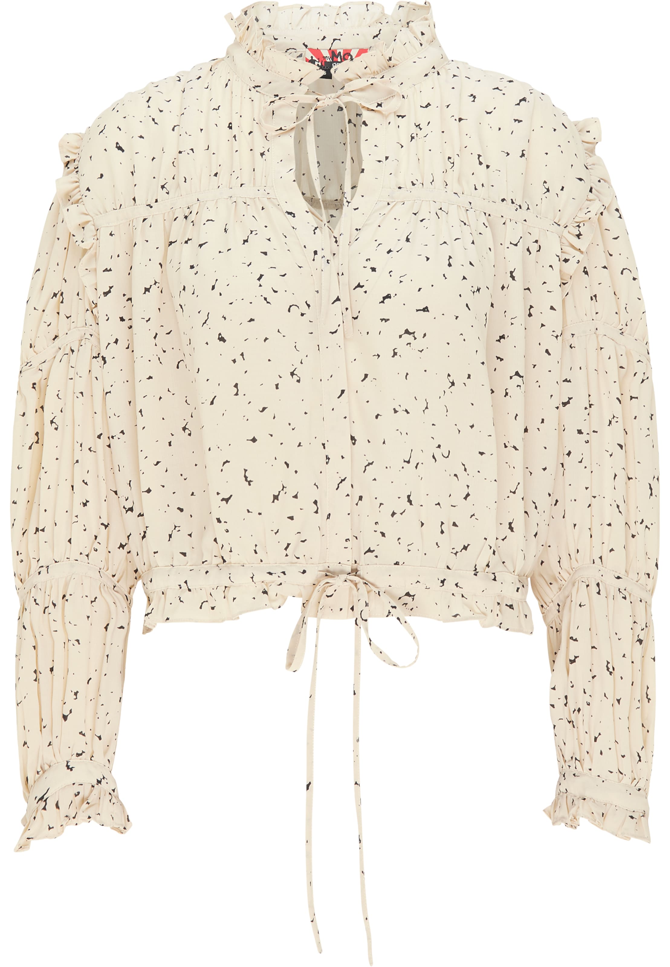 myMo ROCKS Bluse in Beige: Vorderseite