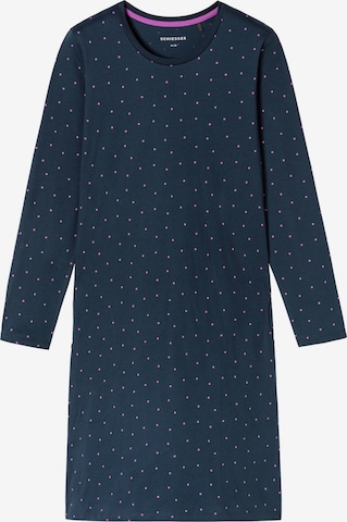 SCHIESSER Nachthemd 'Casual Essentials' in Blau: Vorderseite