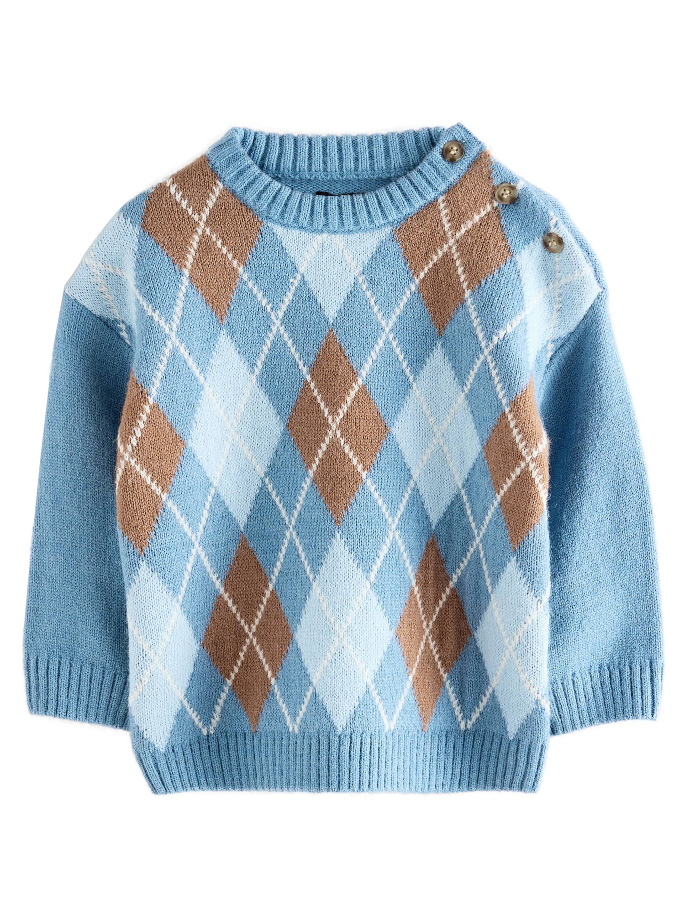 Next Πουλόβερ σε μπλε: μπροστά