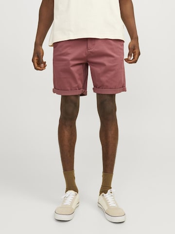 JACK & JONES - Regular Calças chino 'BOWIE' em rosa: frente