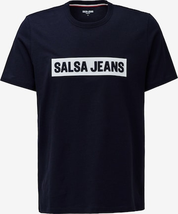 T-Shirt Salsa Jeans en bleu : devant