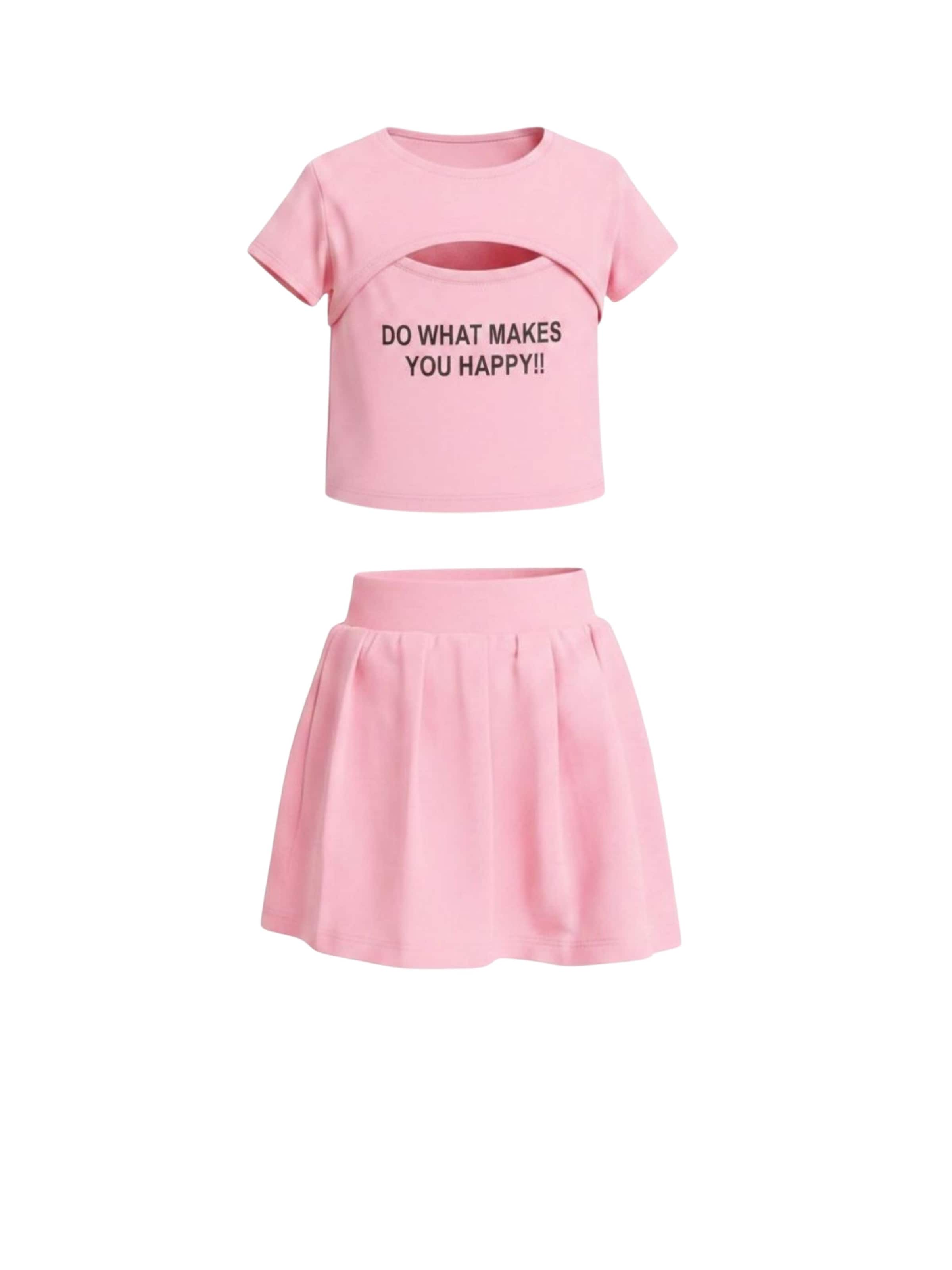 Solang Set in Pink: front