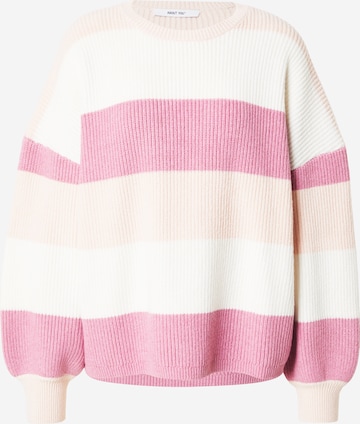 ABOUT YOU Sweter oversize 'Mina' w kolorze różowy: przód