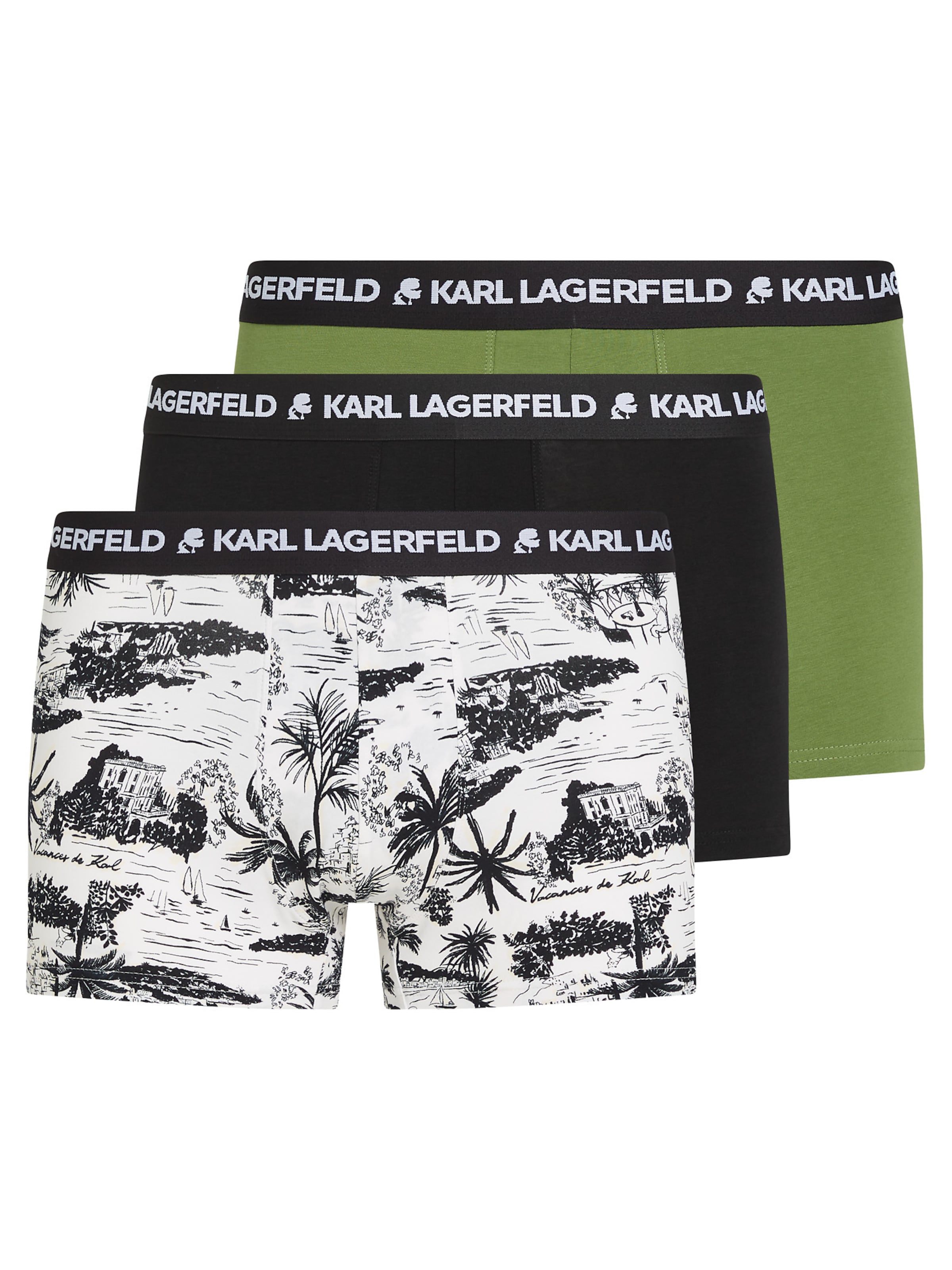 Karl Lagerfeld Boxershorts in Zwart: voorkant