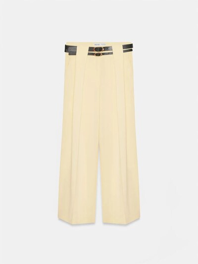 Dilvin Hlače v velikosti 40  | limonino-rumena barva, Prikaz izdelka