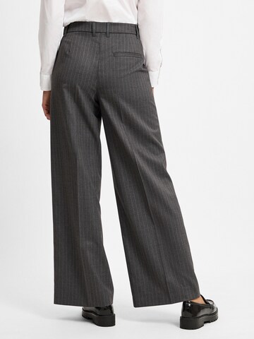 Marc O'Polo Wide leg Pantalon in Grijs