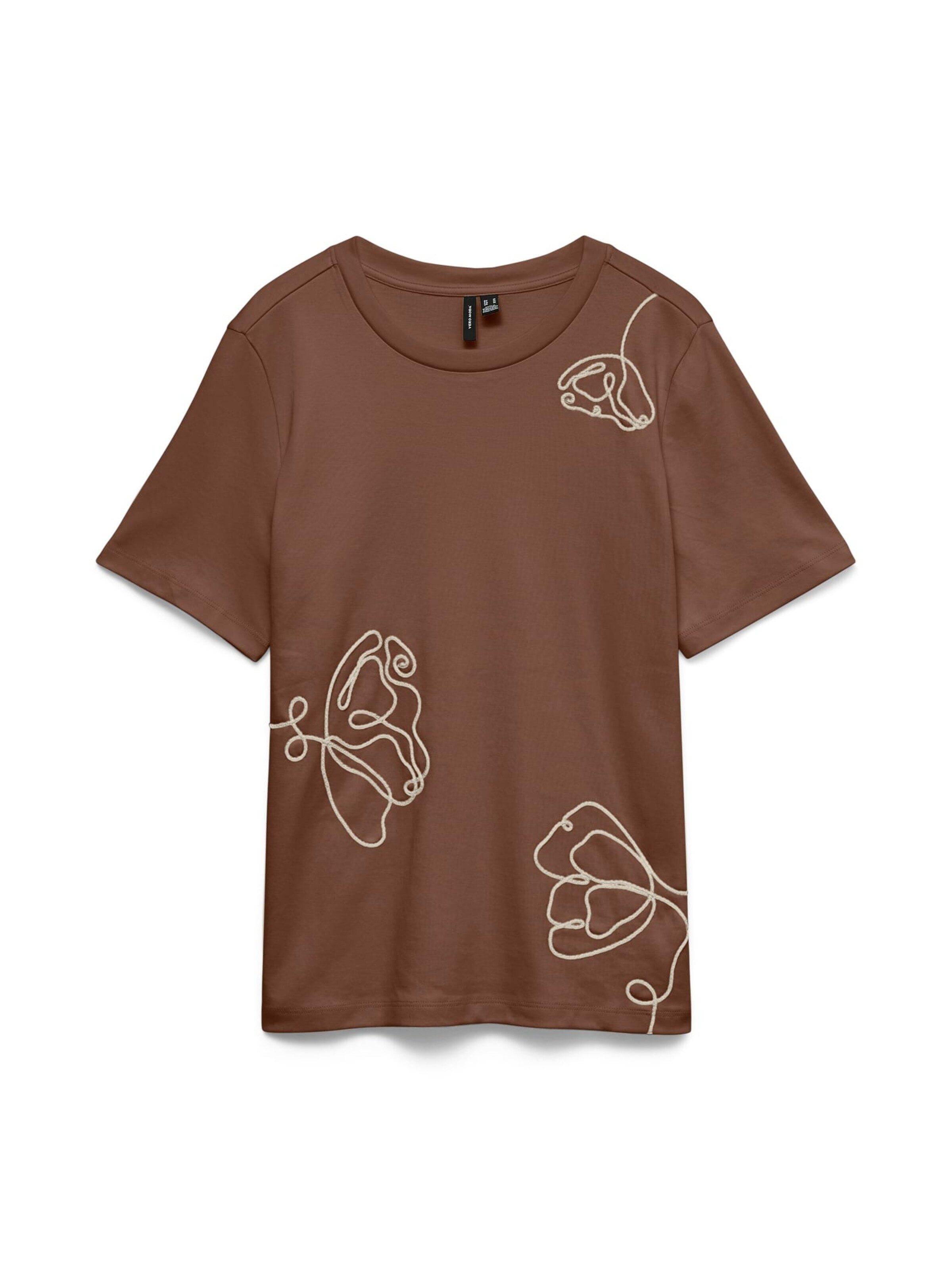 VERO MODA Shirt 'Irene' in Bruin: voorkant