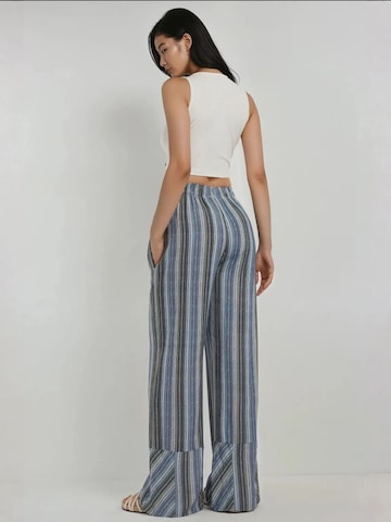 Hiccup Wide Leg Hose in Blau