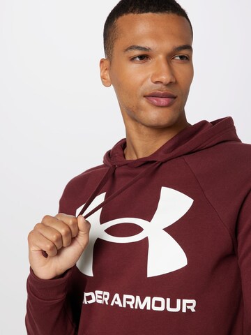 UNDER ARMOUR Athletic Sweatshirt 'Rival' in Red