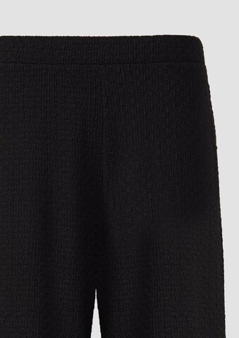 s.Oliver BLACK LABEL Wide leg Broek in Zwart