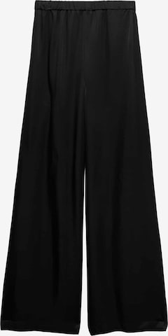 Wide Leg Pantalon Marks & Spencer en noir : devant
