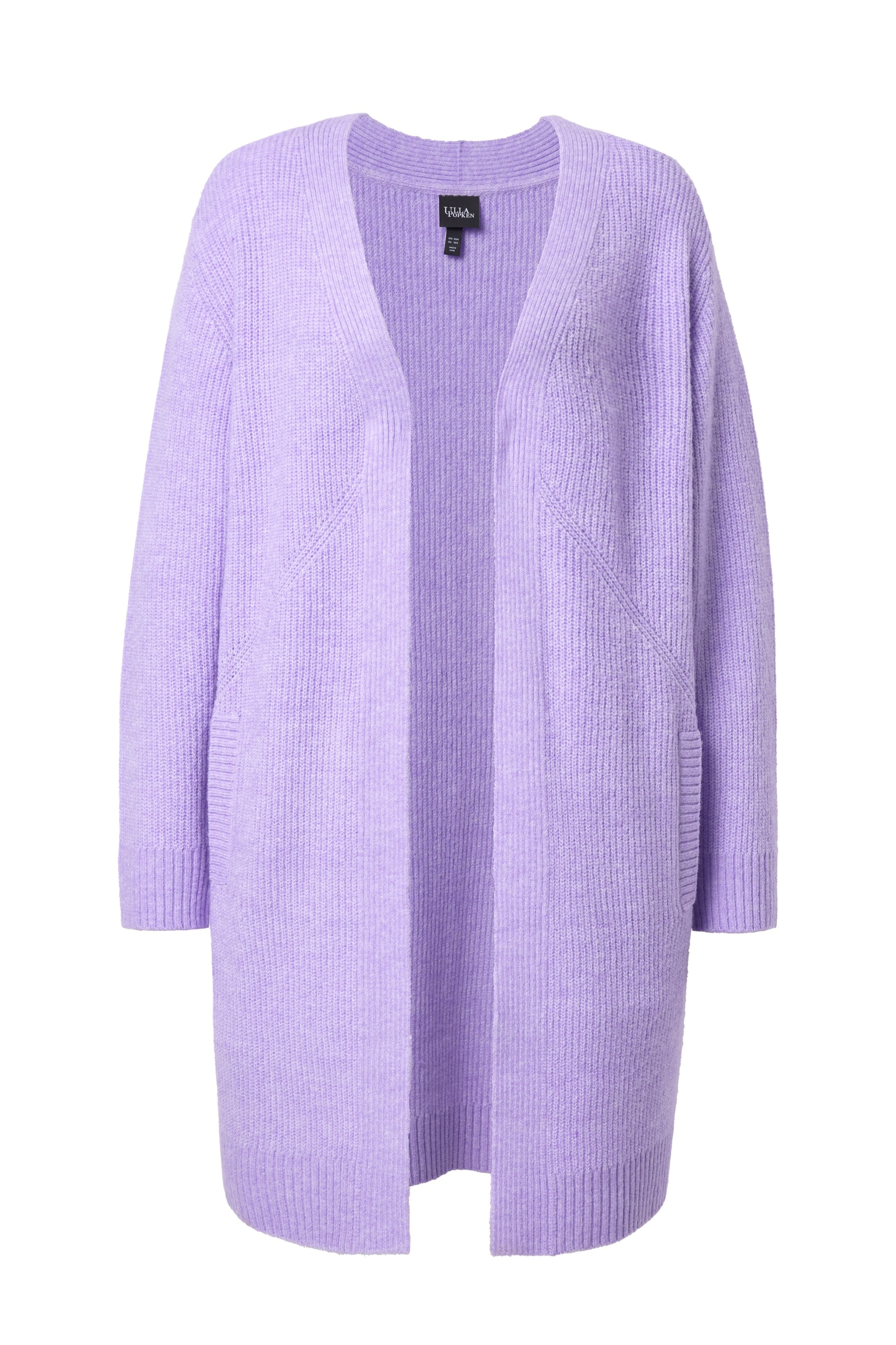 Ulla Popken Strickjacke in Lila: Vorderseite