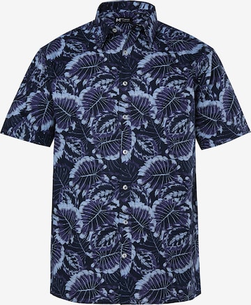 Men Plus Hemd in Blau: Vorderseite