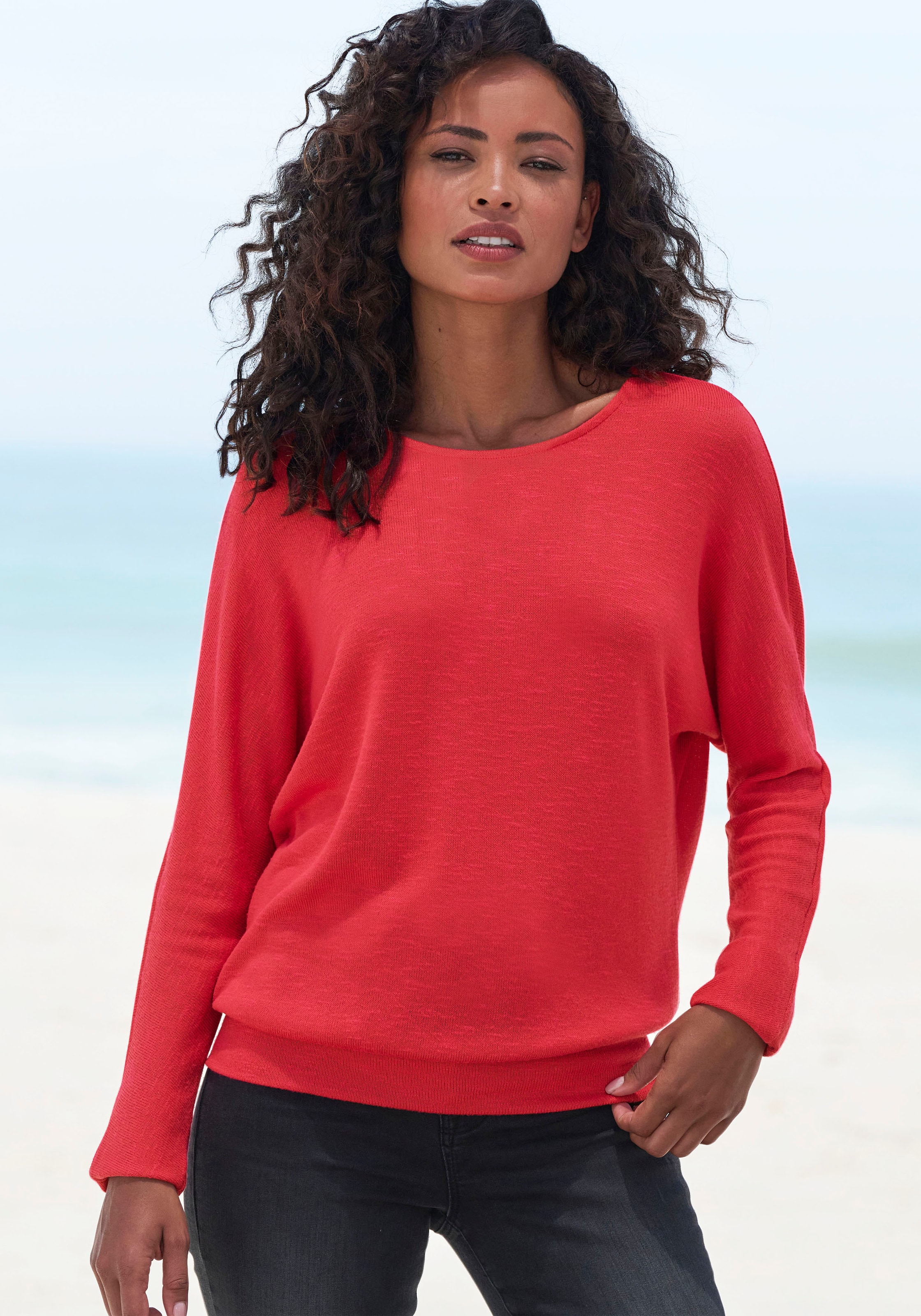 VIVANCE Тениска в червено: отпред