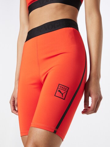 PUMA Skinny Workout Pants in Red