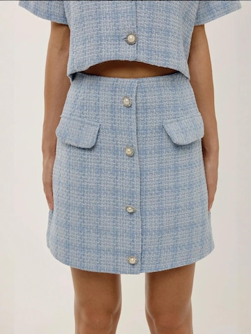 Hiccup - Saia em azul: frente