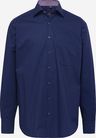 ETERNA Klasický střih Košile – modrá: přední strana