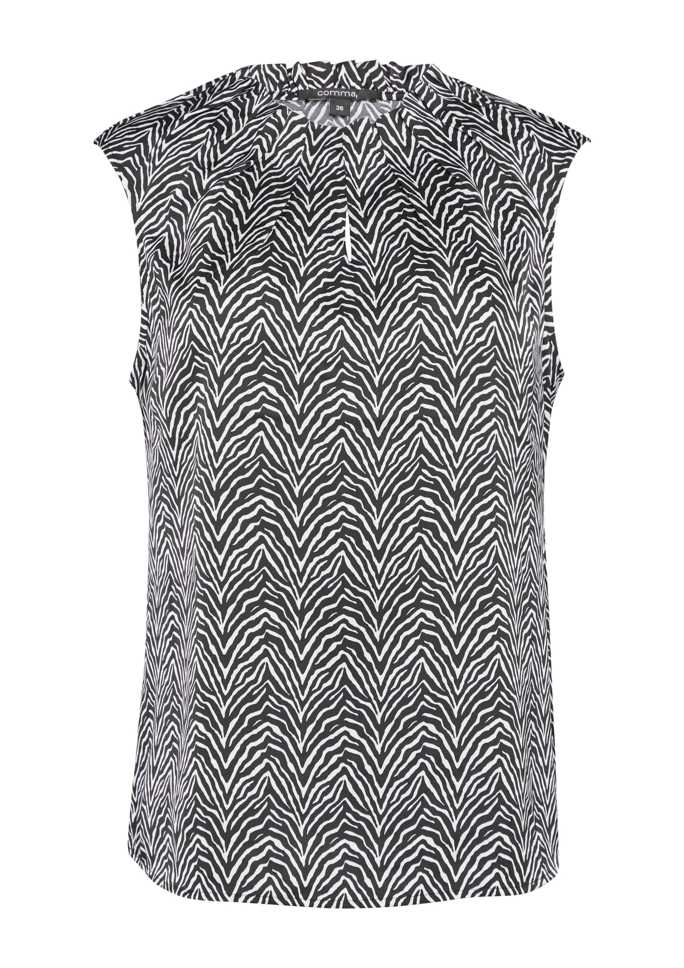 COMMA Bluse in Schwarz: Vorderseite